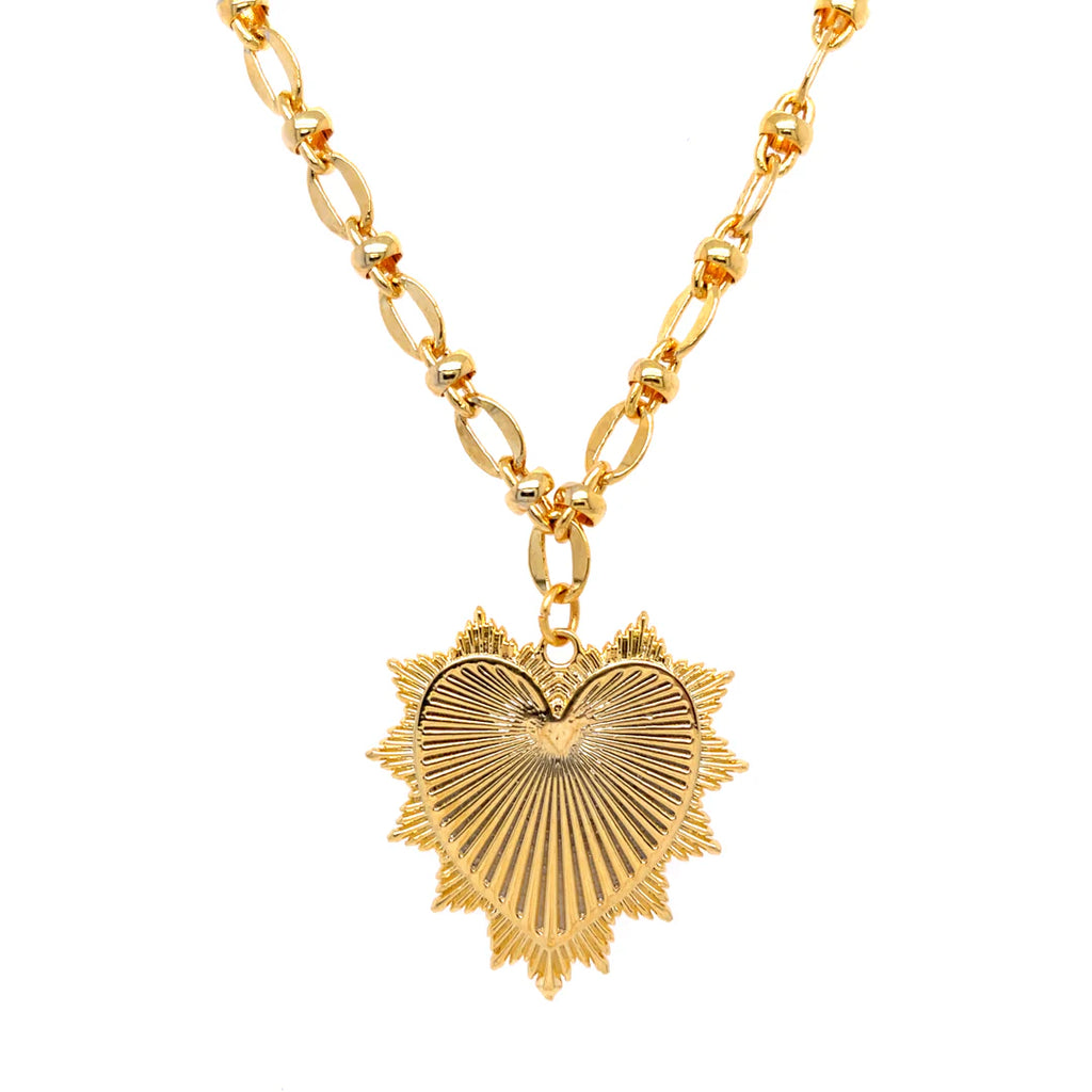 Love Ellison Heart Of Gold Necklace Gold | Vagabond Apparel Boutique