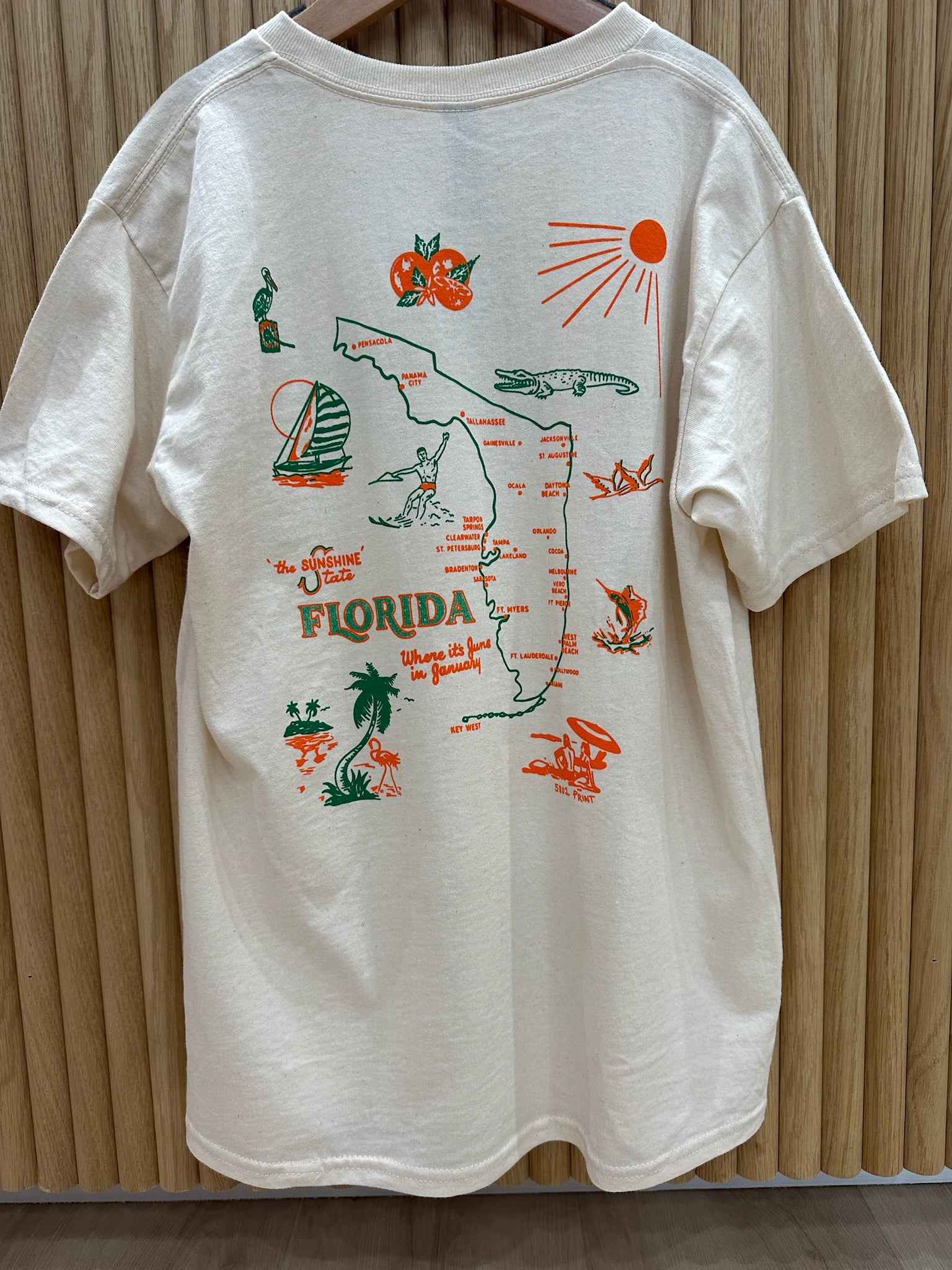 5801 Print House | Kids Florida Map Tee Jupiter Florida | Vagabond | Apparel | Boutique