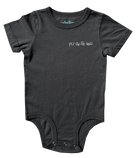 Rowdy ACDC Organic Onesie Vintage Black