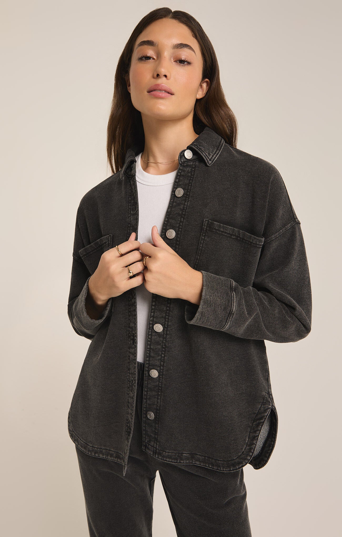 Z Supply All Day Knit Jacket Vintage Black | Vagabond Apparel Boutique