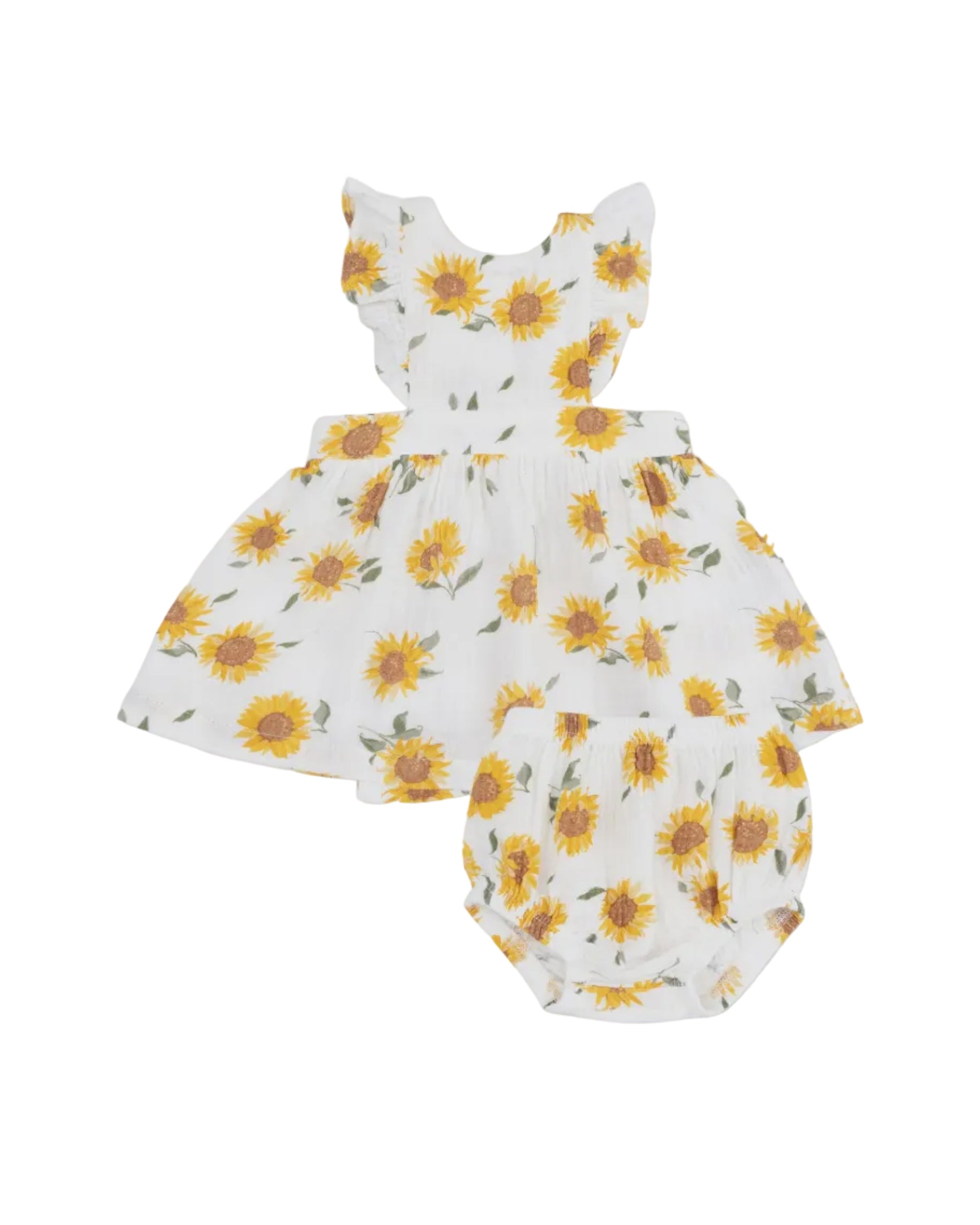 Angel Dear | Baby Sunflower Pinafore/Bloomer | Vagabond | Apparel | Boutique