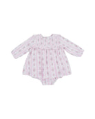 Angel Dear | Bella Rose Stripe LS Smocked Ruffle Bubble W/Skirt | Vagabond | Apparel | Boutique