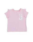 Angel Dear | Easter Ruffle Tee | Front | Model | Vagabond | Apparel | Boutique