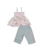 Angel Dear | Flamingos Smocked Top & Pants | Vagabond | Apparel | Boutique