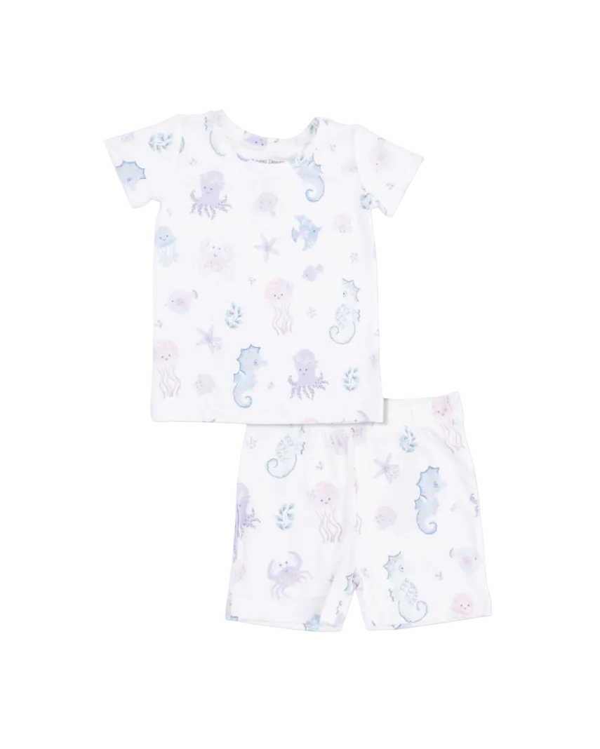 Angel Dear Floral Sea Creatures Short Lounge Set