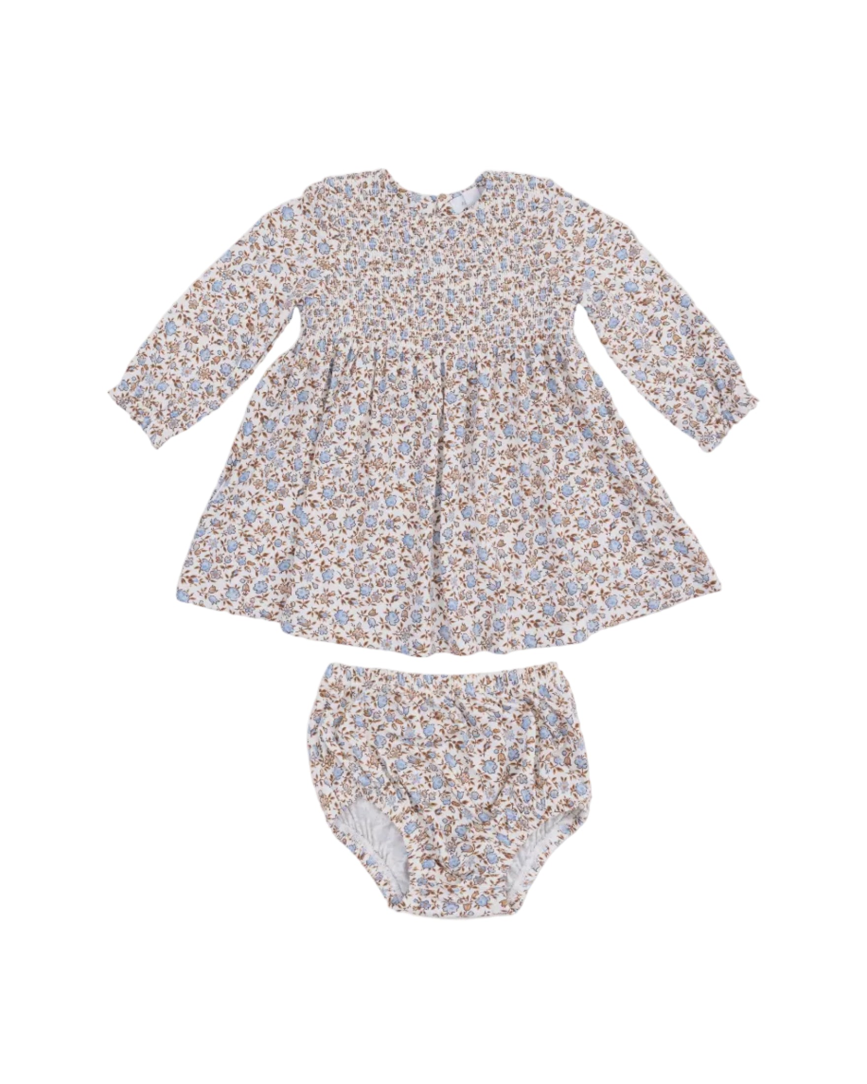 Angel Dear | Hazel Floral Caitlyn Smocked Bodice Dress/Bloomer | Vagabond | Apparel | Boutique