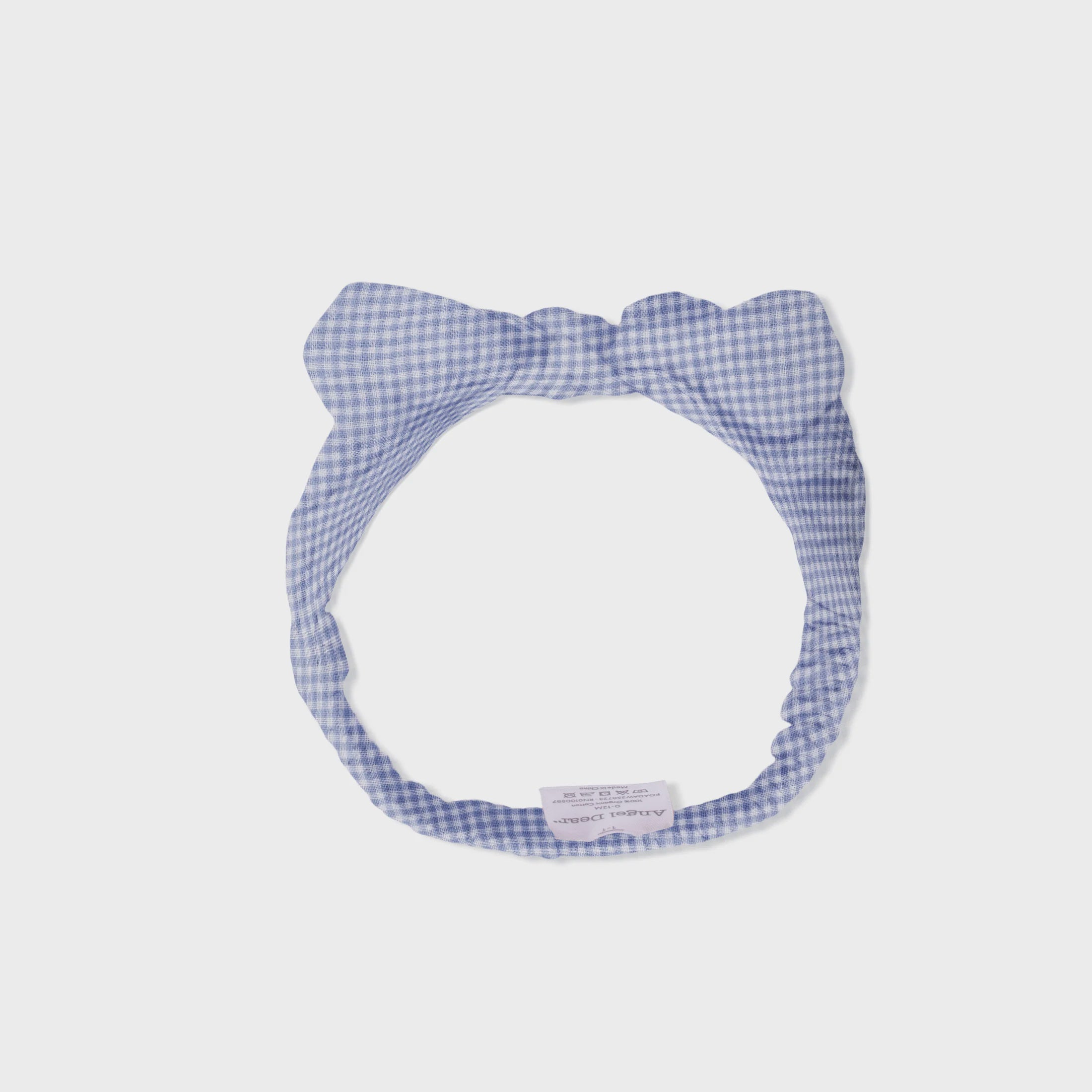 Angel Dear | Micro Gingham Blue Blizzard Knot Headband | Vagabond | Apparel | Boutique
