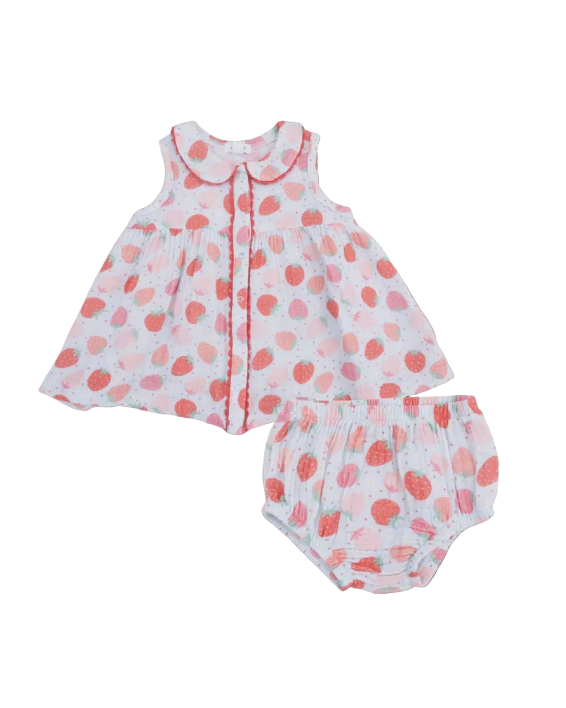 Angel Dear Strawberry Bliss Jill Dress W/ Bloomer
