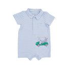 Angel Dear | Stiped Golf Polo Shortie | Vagabond | Apparel | Boutique