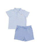 Angel Dear | Striped Golf Polo W/Shorts Set | Vagabond | Apparel | Boutique