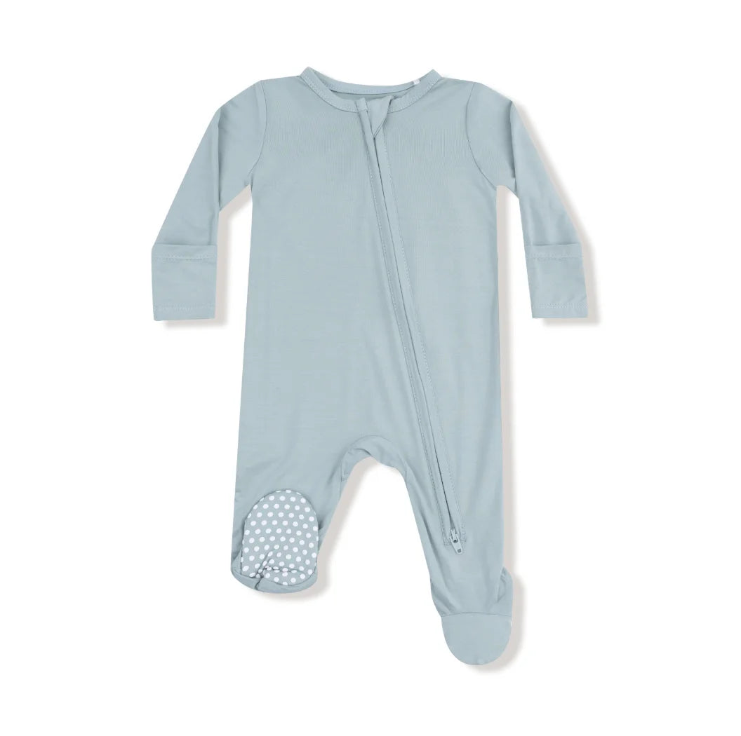 Angel Dear | Basics 2 Way Zipper Footie | Jadeite | Vagabond | Apparel | Boutique