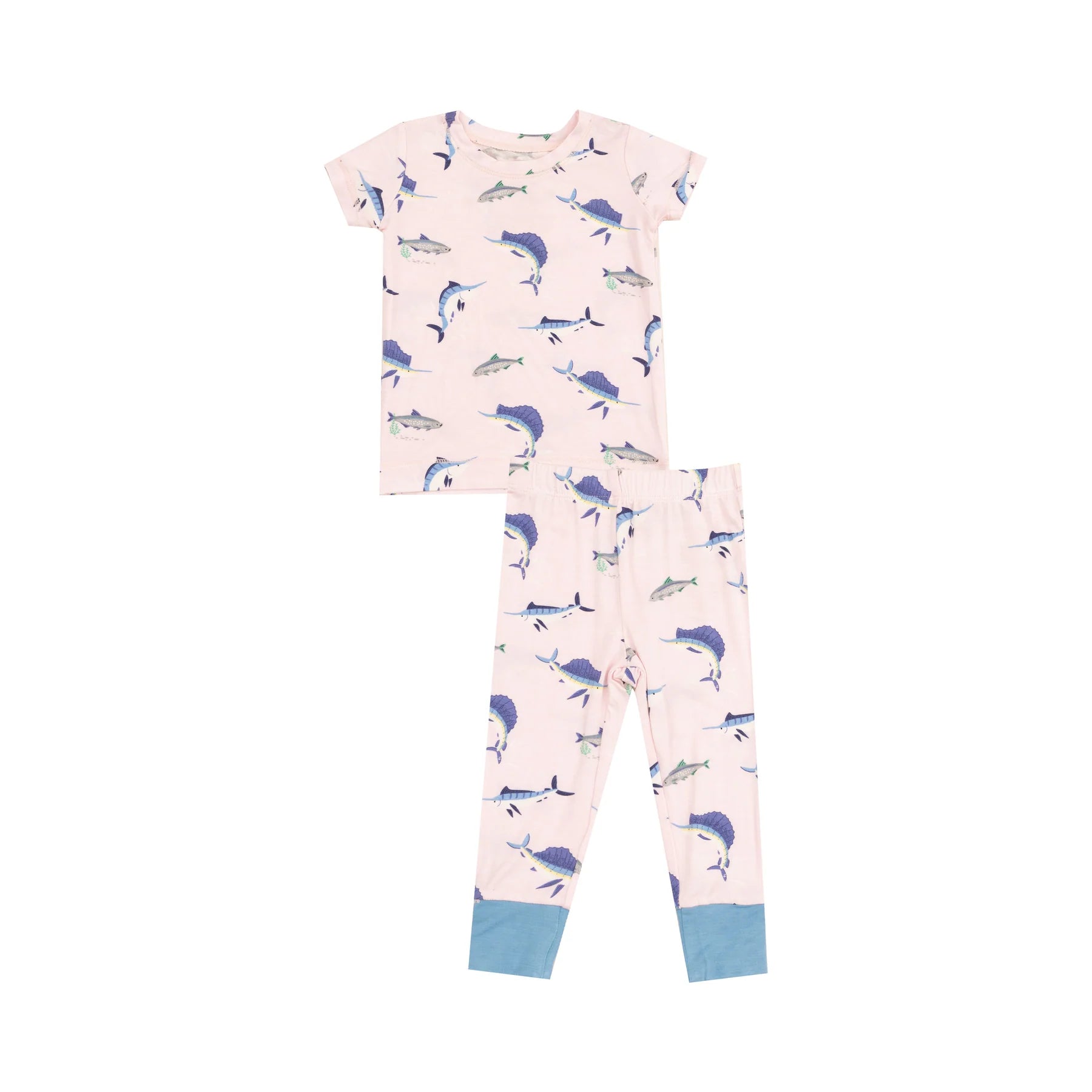 Angel Dear | Deep Sea Fishing | Short Sleeve Lounge Set | Pink | Vagabond | Apparel | Boutique