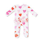 Angel Dear | Happy Hearts 2 Way Ruffle Zipper Footie | Back | Vagabond | Apparel | Boutique