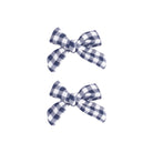 Angel Dear | Navy Gingham Bow Clip | Vagabond | Apparel | Boutique