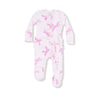 Angel Dear | Pretty Bow 2 Way Zip Ruffle Footie | Vagabond | Apparel | Boutique