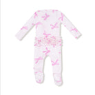 Angel Dear | Pretty Bow 2 Way Zip Ruffle Footie | Vagabond | Apparel | Boutique