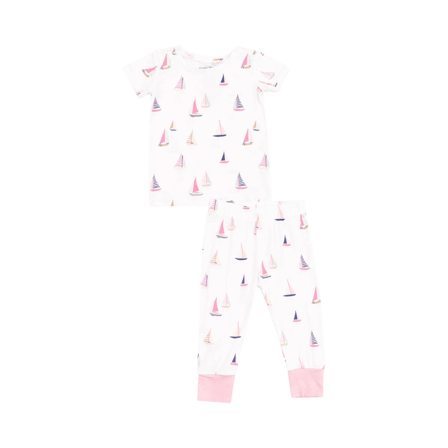 Angel Dear | Sailboat Short Sleeve Lounge Set | Pink | Vagabond | Apparel | Boutique