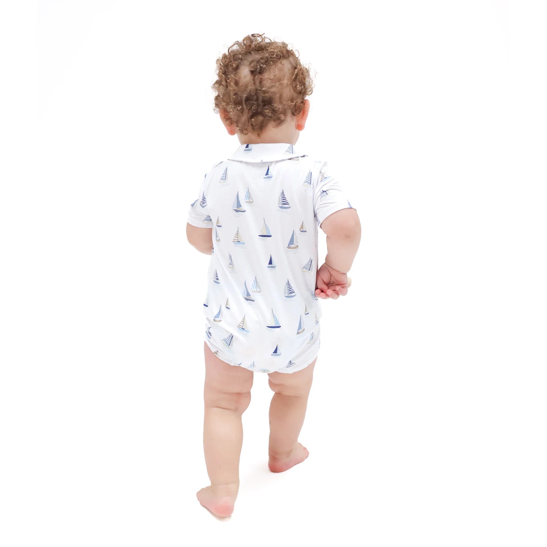 Angel Dear | Sailboat Polo Shortie | Vagabond | Apparel | Boutique