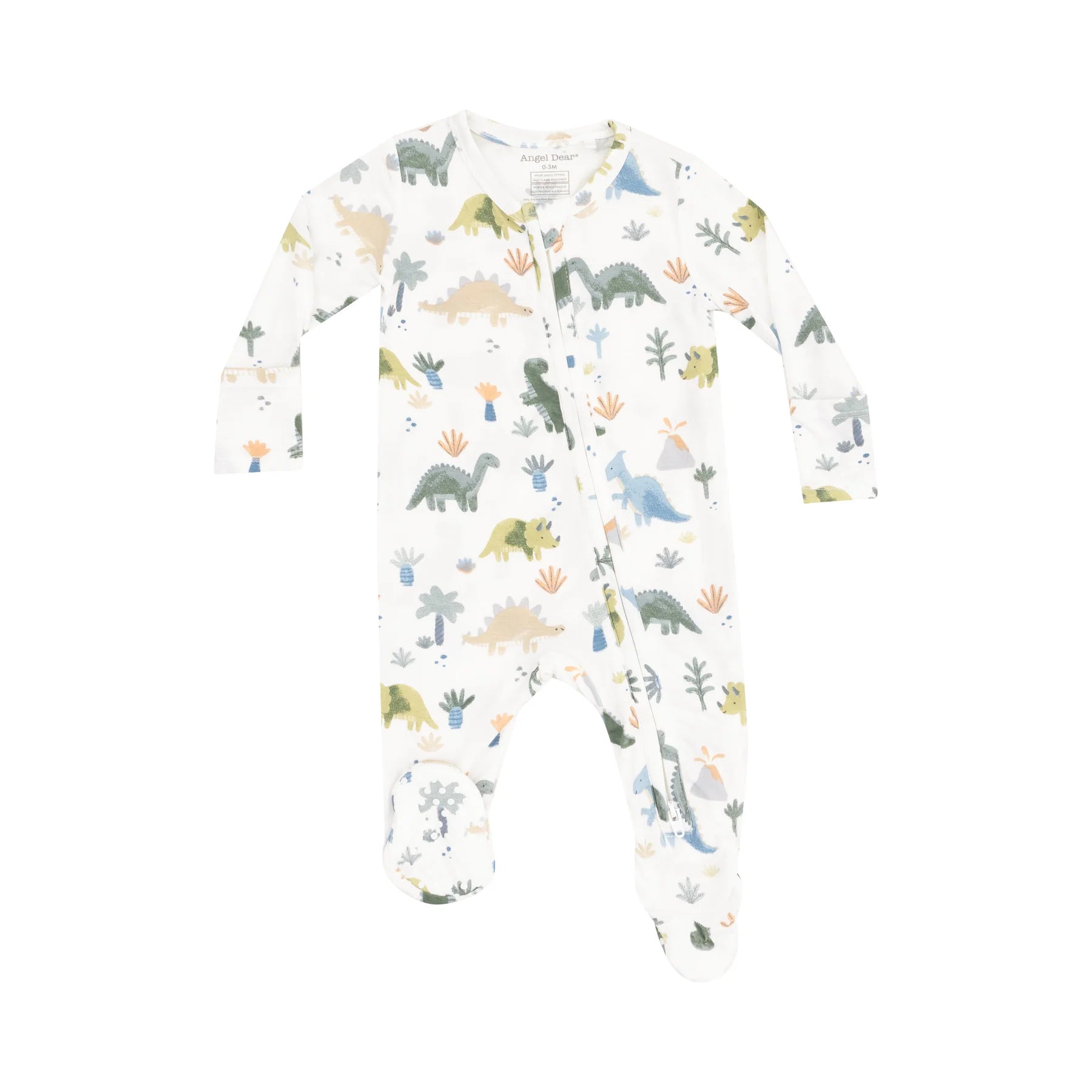 Angel Dear Soft Dinos 2 Way Zipper Footie | Vagabond Apparel Boutique