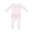 Angel Dear | Strawberry Swiss Dot | Ruffle Back 2 Way Zip Footie | Vagabond | Apparel Boutique