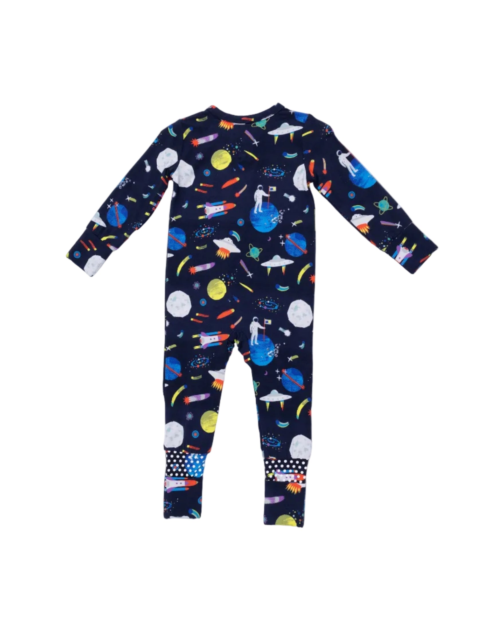 Angel Dear | Astronauts and Rockets Convertible Romper | Vagabond | Apparel | Boutique