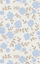 Angel Dear | Baby Blue Floral 2 Way Ruffle Zipper Footie | Swatch | Vagabond | Apparel | Boutique