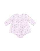 Angel Dear | Bella Rose Stripe LS Smocked Ruffle Bubble W/Skirt | Vagabond | Apparel | Boutique