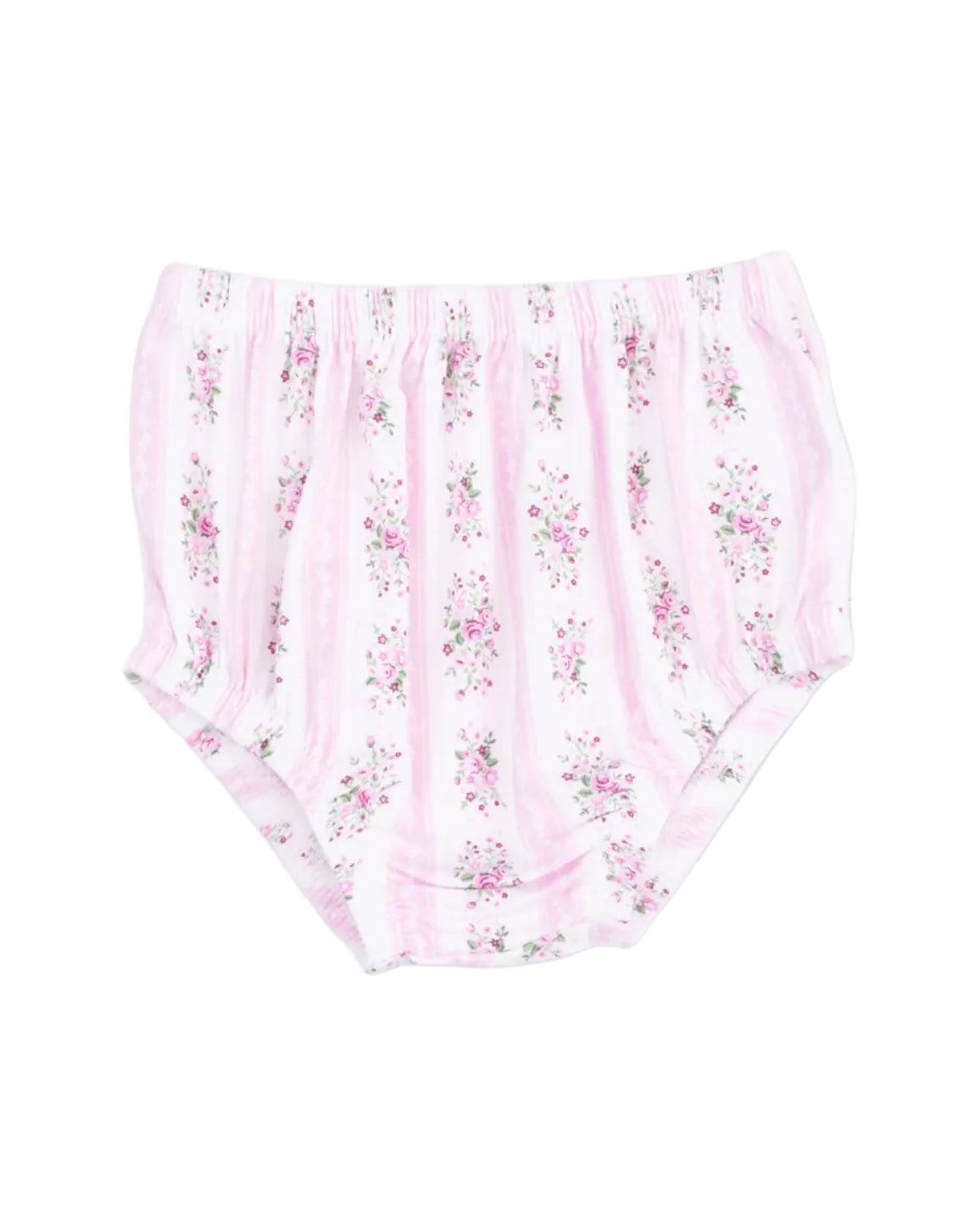 Angel Dear | Bella Rose Stripe LS Smocked Ruffle Bubble W/Skirt | Vagabond | Apparel | Boutique