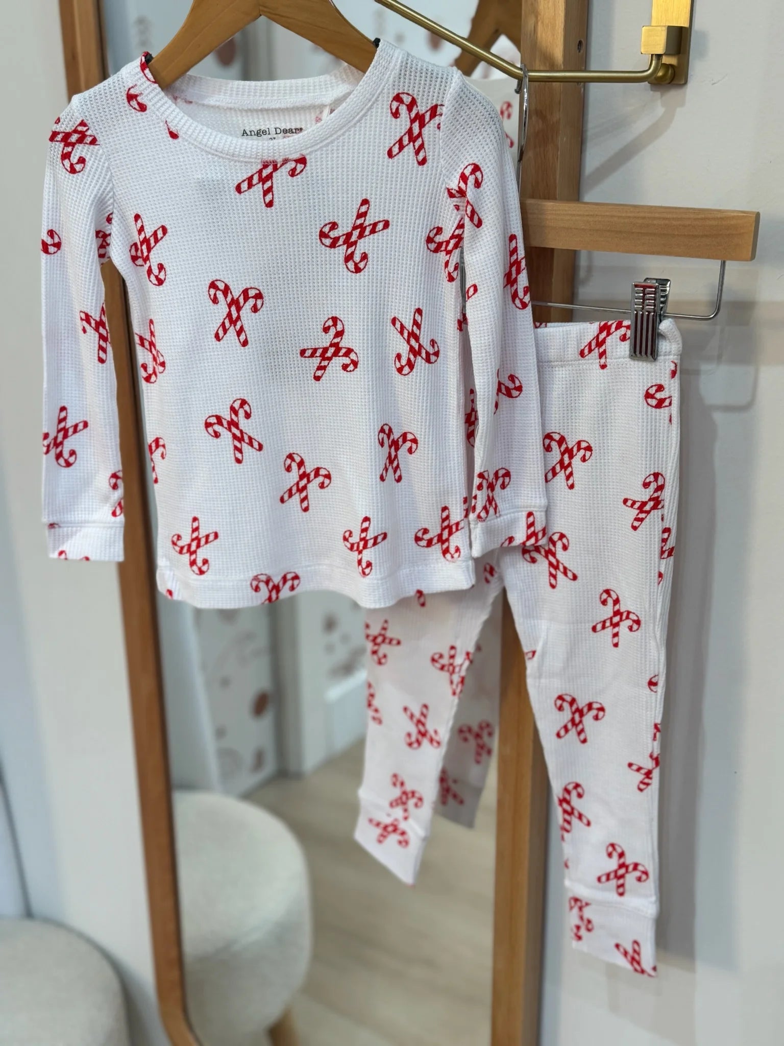 Angel Dear | Candy Cane L/S Loungewear Set | Vagabond | Apparel | Boutique