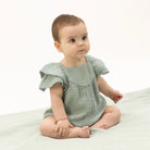 Angel Dear | Solid Muslin Jadeite V Neck Bubble | Vagabond | Apparel | Boutique