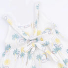 Angel Dear | Palm Trees and Rainbows Tie Back Romper | Close | Vagabond | Apparel | Boutique