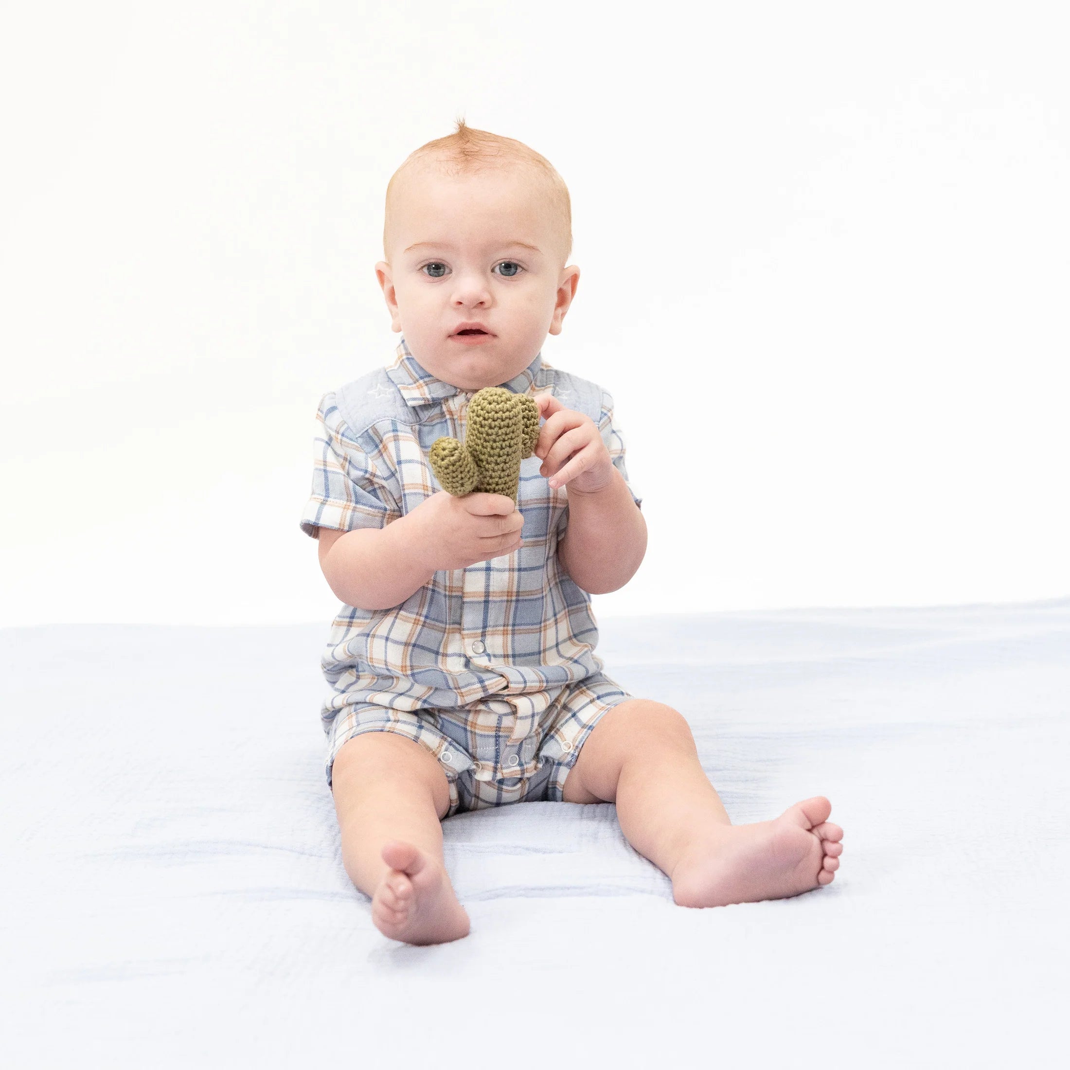 Angel Dear | Western Boot Plaid Western Pearl Snap Shortie | Model | Vagabond | Apparel | Boutique