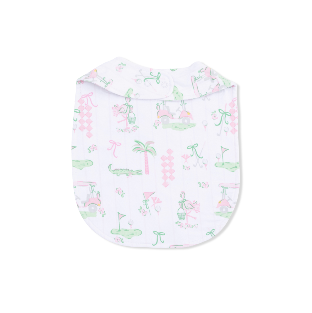 Angel Dear | Pretty Golf Feeding Bib | Back | Vagabond | Apparel | Boutique 