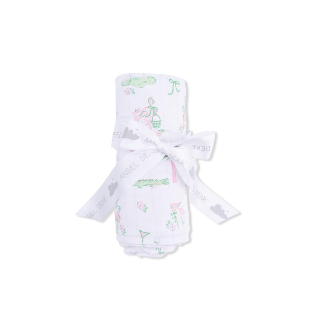 Angel Dear | Pretty Golf Swaddle Blanket | Wrapped | Vagabond | Apparel | Boutique