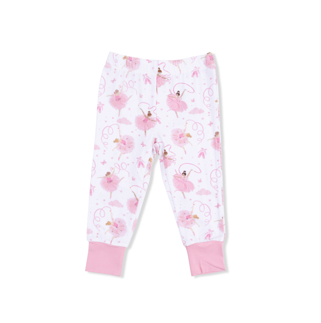 Angel Dear | Ribbon Ballerinas  Short Sleeve Lounge Set | Bottom | Vagabond | Apparel | Boutique