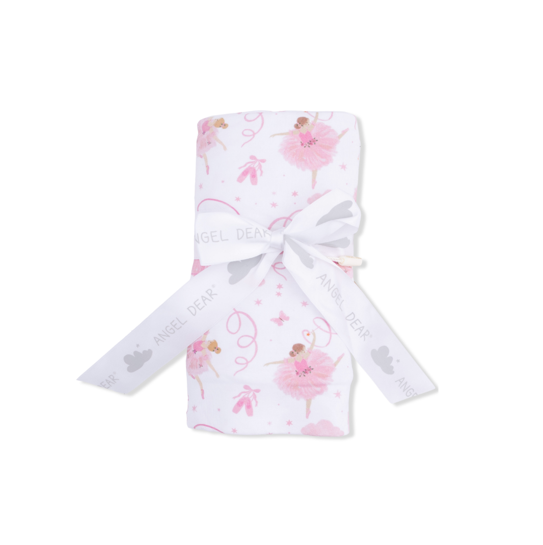 Angel Dear | Ribbon Ballerinas Swaddle Blanket | Wrapped | Vagabond | Apparel | Boutique
