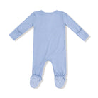 Angel Dear | Basics 2 Way Zipper Footie | Soft Chambray | Back | Vagabond | Apparel | Boutique