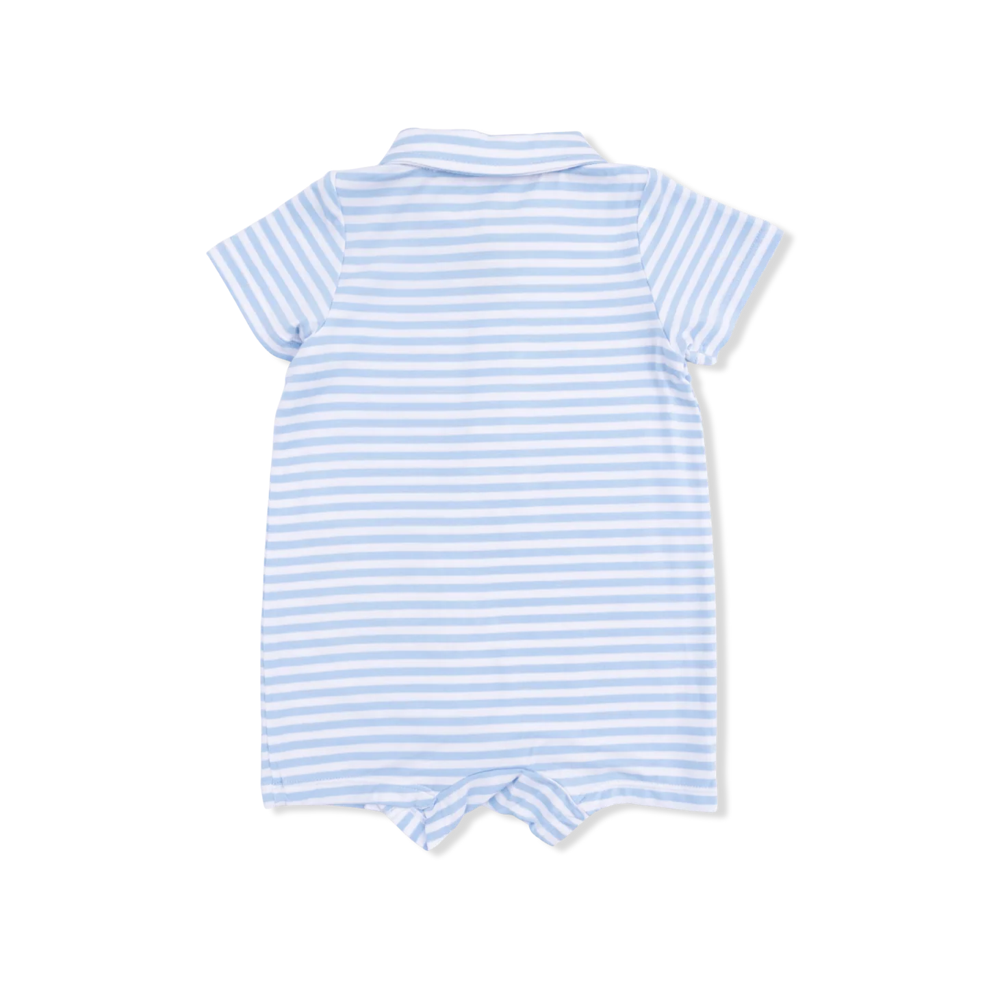 Angel Dear | Stiped Golf Polo Shortie | Back | Model | Vagabond | Apparel | Boutique