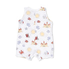 Angel Dear | Sunny Sandcastles Sleeveless Shortie Romper | Back | Vagabond | Apparel | Boutique