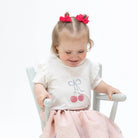 Angel Dear |  Sweet Bow Cherries Ruffle Tee | Vagabond | Apparel | Boutique