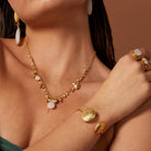 Ashiana London | Ariel Shell Bangle | Gold | Vagabond | Apparel | Boutique