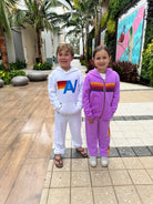 Aviator Nation | Kids | Sweats | Hoodies | White | Neon Purple 
