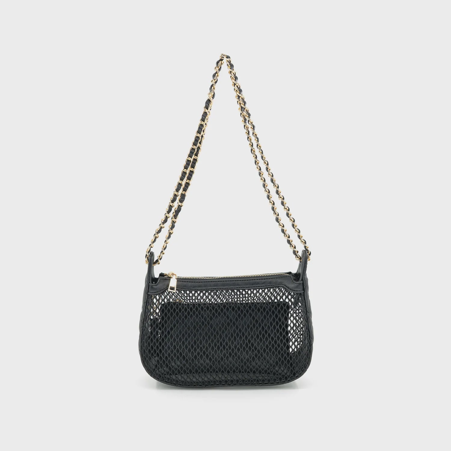 BC | Mesh Bag W/ Gold Chain | Black | Vagabond | Apparel | Boutique