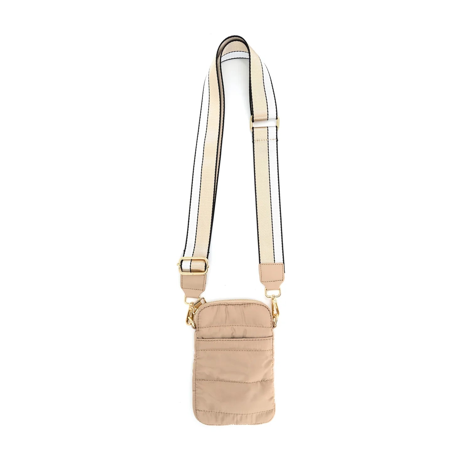 BC | Quilted Cellphone Crossbody | Beige | Vagabond | Apparel | Boutique