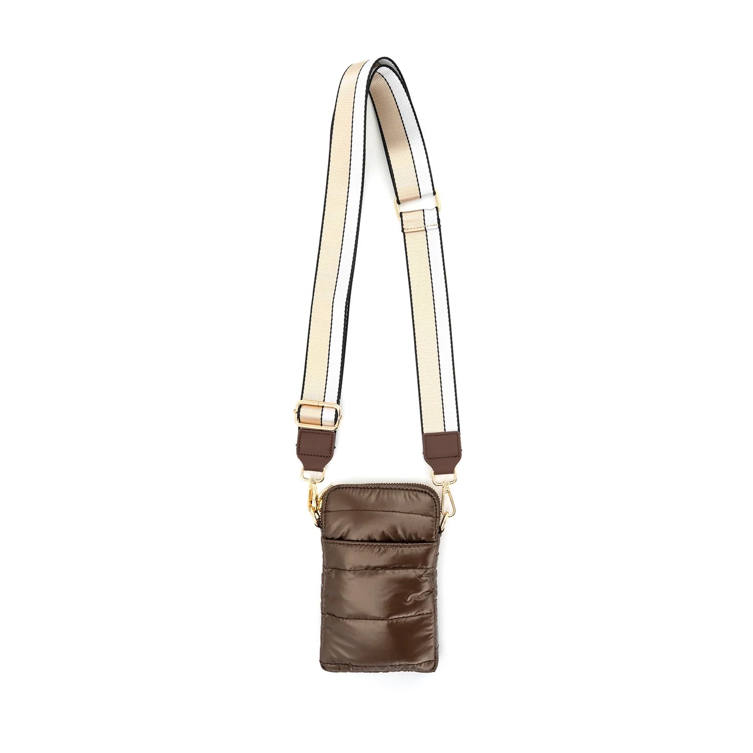 BC | Quilted Cellphone Crossbody | Brown | Vagabond | Apparel | Boutique