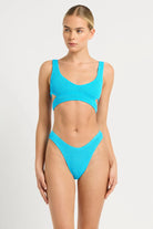 Bondeye Nino Crop Cyan Recycled | Vagabond Apparel Boutique
