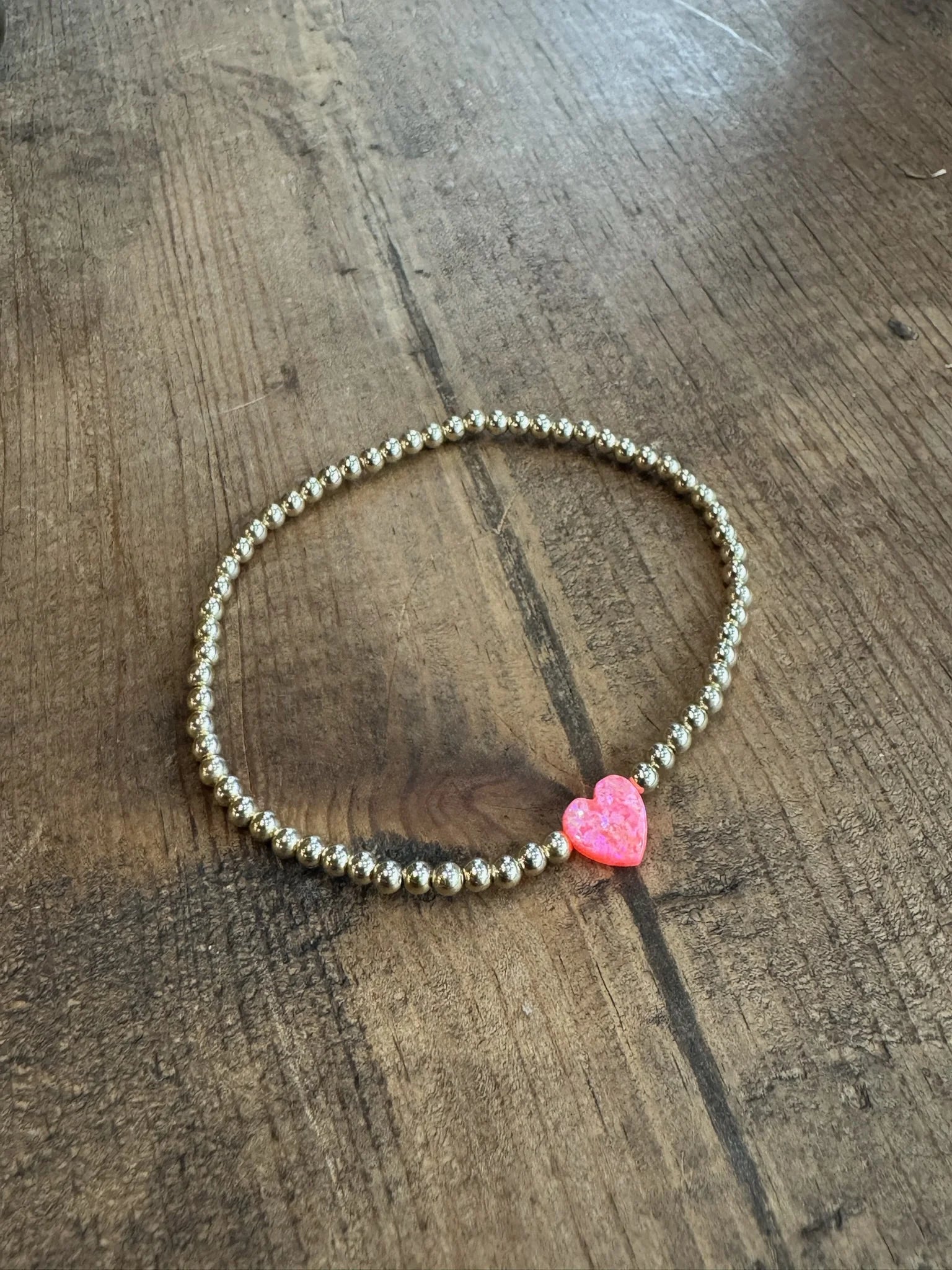 Bara Boheme | Heart Bracelet | Pink | Vagabond | Apparel | Boutique