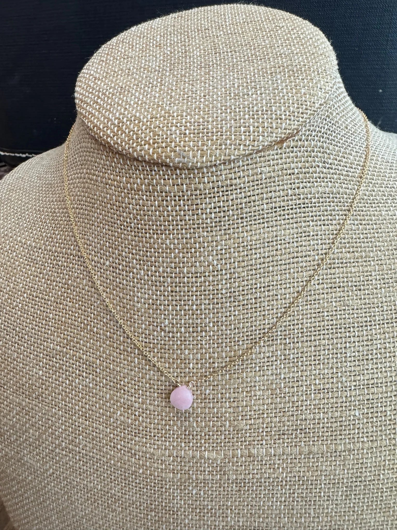 Bara Boheme | Teardrop Necklace | Pink | Vagabond | Apparel | Boutique