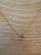 Bara Boheme | Kid | Tiny Teardrop Necklace | Purple | Vagabond | Apparel | Boutique