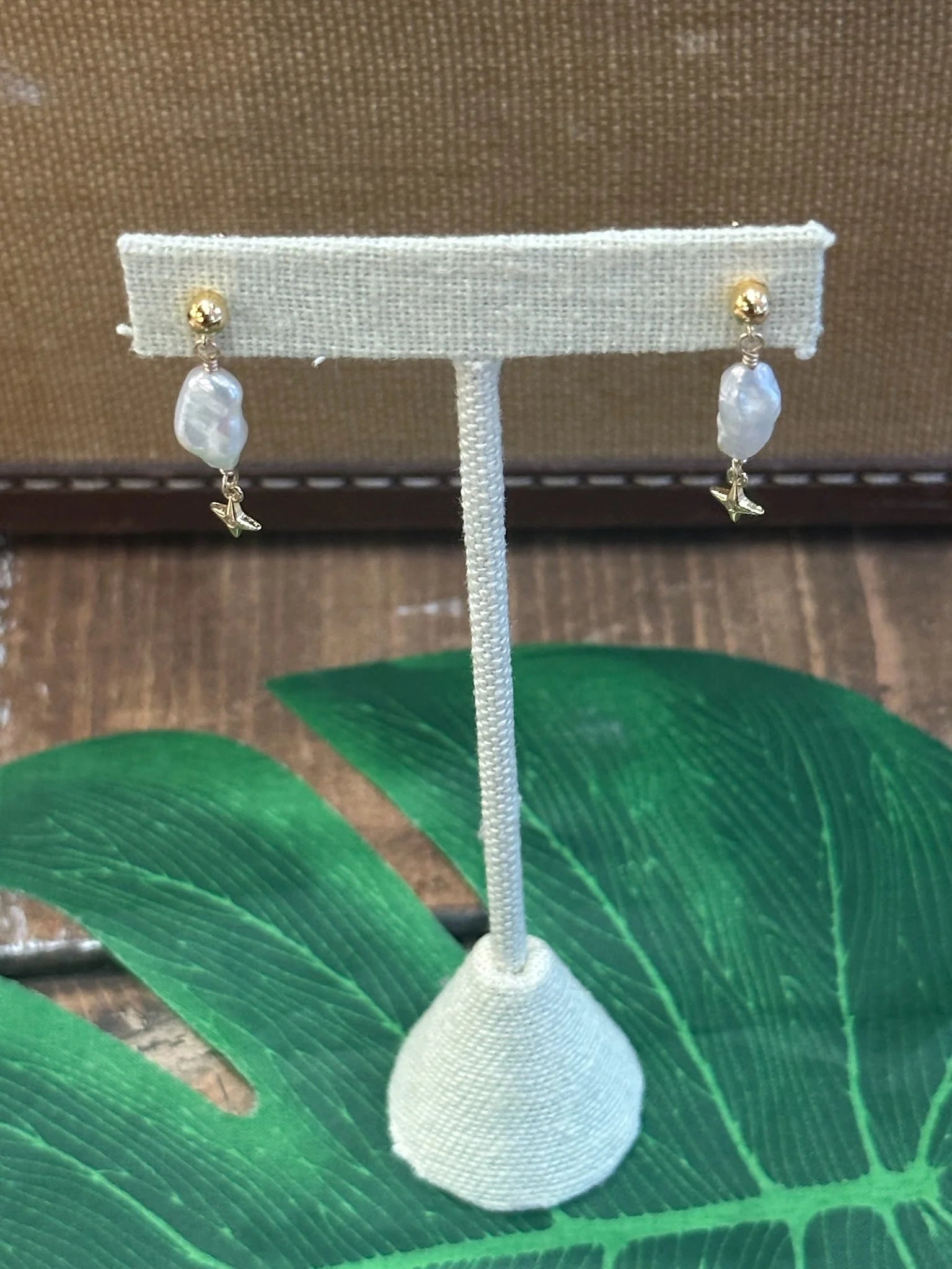 Beachybeads |  North Star Keshi Studs | Vagabond | Apparel | Boutique